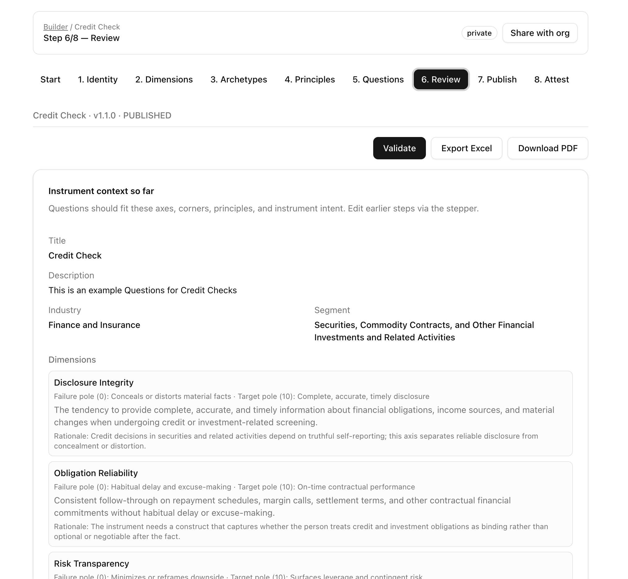 Framework Review Packet