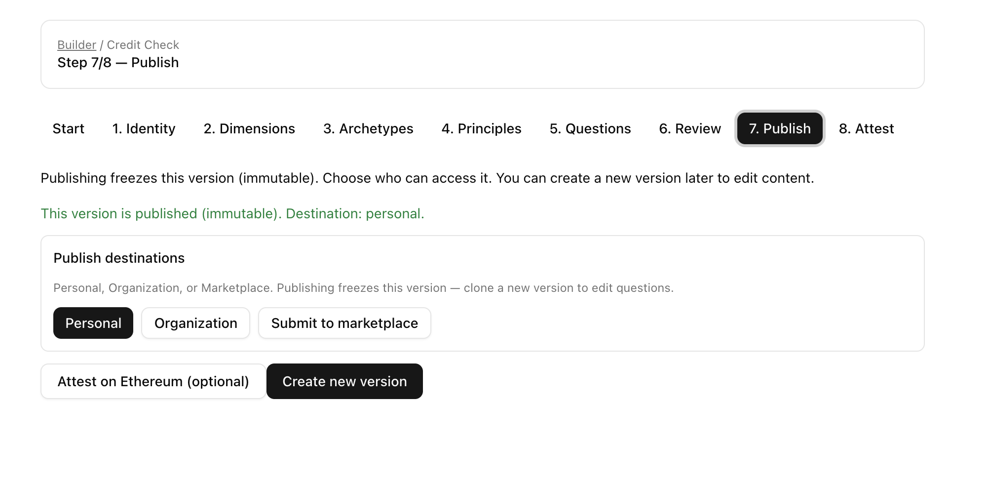 Framework Publish Destinations
